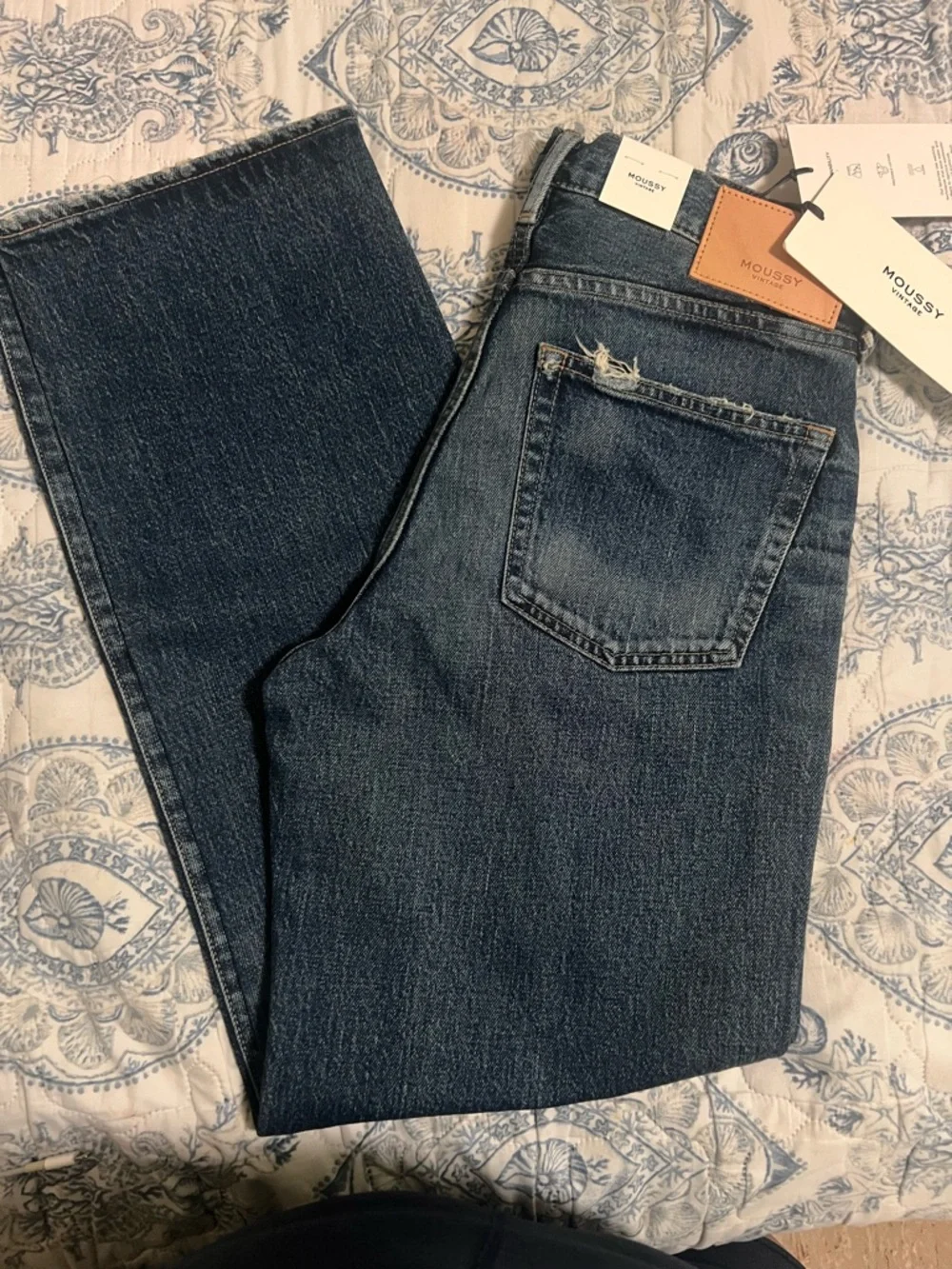 Moussy Men's Dark Indigo Straight Jeans